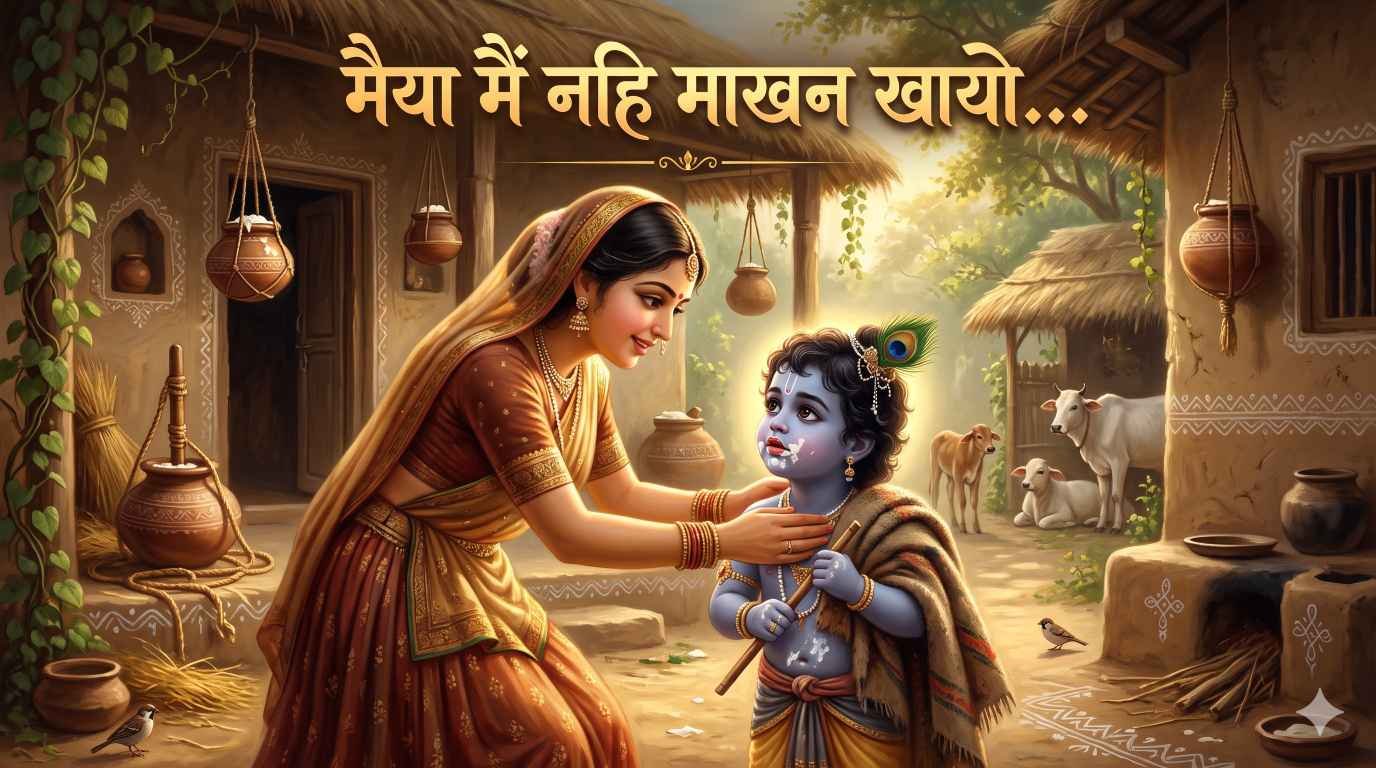 Maiya Main Nahi Makhan Khayo Lyrics