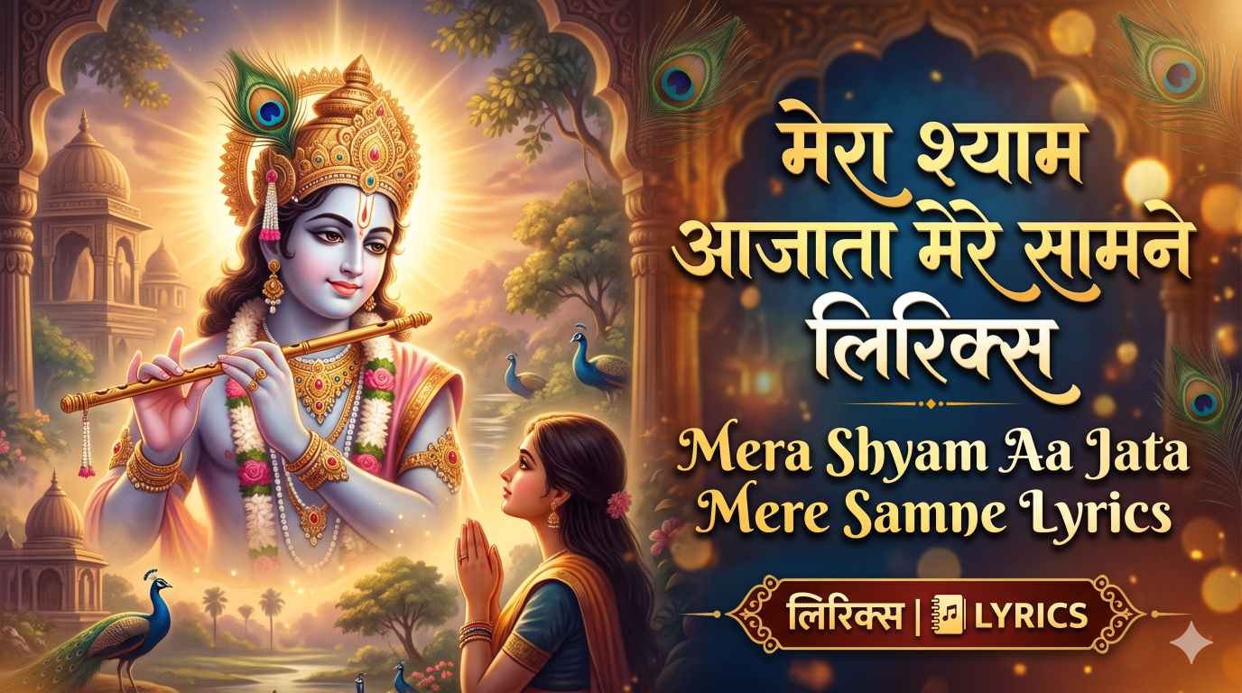 Mera Shyam Aa Jata Mere Samne Lyrics hindi image