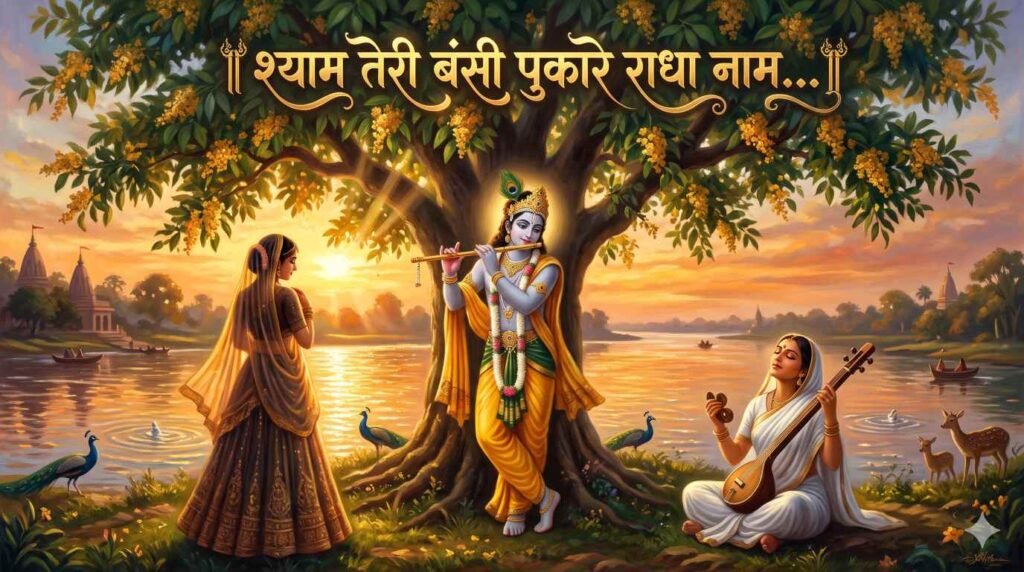 Shyam Teri Bansi Pukare radha naam Lyrics