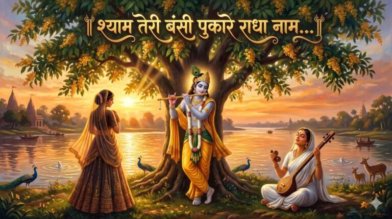 Shyam Teri Bansi Pukare radha naam Lyrics